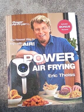 Power Air Frying Cookbook by Eric Theiss - Blue Cover